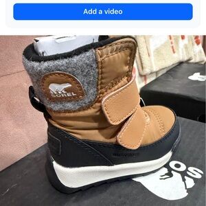 Sorel Kids' Brown and Black Boots